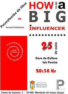 cartel presentacion how to be a big influencer